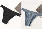 2PCS/Set Seamless Women Brazilian Panties Female Underpants High Leg Cut Underwear Sexy Lingerie Bikini Sports Briefs M-L