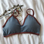 Women Wireless Bra Comfort Cotton Fabric Padded Bras Sexy Lingerie Small Cup Tube Top Removable Pads Brassiere One Size