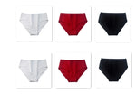 6Pcs/Set Women High Waist Cotton Briefs Breathable Panties Seamless Edge Comfort Underwear Solid Color Soft M-2XL Intimates