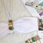 Halter Crystal Rhinestone Diamond Bikini 2026 Female Swimsuit Women Swimwear Two Pieces Bikini set Brazilian Bathing Suit Swim