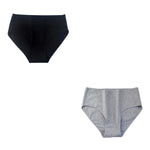 2PCS/Set Cotton Briefs Women High Waist Underpants Solid Color Lingerie Female Comfot Breathable M-2XL Panties Intimates