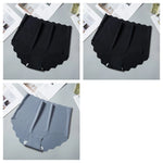 3Pcs/Set Women Ice Silk Panties Wavy Trim Seamless Underwear High Waist Panty No Show Briefs Invisible Ladies Lingerie M-XXL