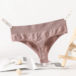 1PC/2PCS Women High Waist Panties Thongs High-Leg Cut Panty Ladies Daily & Fitness Underpant Seamless Underwear Panties M-XL