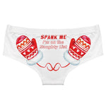 Women's Cute Cartoon Christmas Print Panties Comfortable Low Waist Lady Lingerie Sexy Butt Wrap Female Briefs Seamless Knickers
