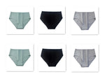 6Pcs/Set Women High Waist Cotton Briefs Breathable Panties Seamless Edge Comfort Underwear Solid Color Soft M-2XL Intimates