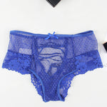 Big Size High Waist Womans Briefs Lingerie Perspective Floral Lace Strappy Panty Embroidery Dot Hot Underwear Women Sexy Panties