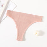 Women Seamless Bra And Panties Set Wire-Free U-Neck Small Cup Push-Up Bra Low-Rise Thongs Sexy Lingerie Female Underwear Set