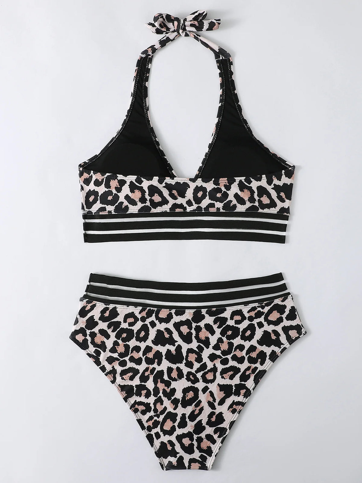 Sexy Mesh Tape Bikini 2026 Women High Waist Swimsuit Printed Swimwear Female Lady Bathing Suit Swimming Summer Beachwear