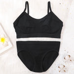Women Seamless Bra And Panties Set Non-Wire Push-Up Bralette Female Low-Waist Thongs T-back Panties Sexy Lingerie Underwear Set