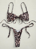 Sexy Ruffle Frilled Micro Thong Bikini 2025 Women Swimwear Female Swimsuit Two-pieces Bikini set String Bather Bathing Suit Swim