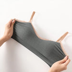 Lace Rim Tube Top Bras For Women Seamless Crop Top Cotton Underwear Sexy Lingerie Bralette Sports Bandeau Bra Removable Pads
