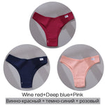 3Pcs/Set Cotton Women Briefs Sexy Seamless Brazilian Panties Female Low Rise Underwear Breathable Underpants Girls M-XL Intimate
