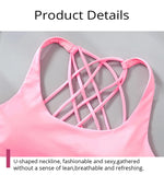 New Fitness Sports Bra for Women Push Up Cross Back Shockproof Running Gym Training Workout Yoga Underwear Crop Tops