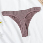 3Pcs/Set Women Brazilian Panties Low-Rise Thong Comfort T-back Underwear Sexy Lingerie High-Stretch G-string Multi Color M-XL