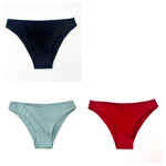 3Pcs/Set Women Cotton Bikini Briefs Skin-Friendly Low Rise Underwear Seamless Edge Soft Stretch Daily Ladies Panties M-XXL