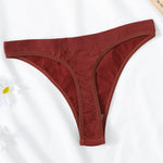 3Pcs/Set Women Brazilian Panties Low-Rise Thong Comfort T-back Underwear Sexy Lingerie High-Stretch G-string Multi Color M-XL