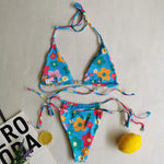 2025 Polka Dot Mini Micro String Bikini Women Swimsuit Female Bikinis Brazilian Swimwear Two Pieces Bikini Set Bathing Suit Swim