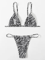 ZTVitality Zebra Print Push Up Bikini Sexy Bikinis 2021 New Arrival Padded Bra Low Waist Swimsuit Female Swimwear Women Biquini