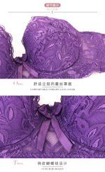 B C D Cup 75-105 Big Size Wire Free Bra Push Up Bra Lace Hollow Out Wireless Lace Underwear Sexy Ultra Thin Transparent Bra 105D