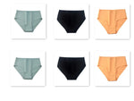 6Pcs/Set Women High Waist Cotton Briefs Breathable Panties Seamless Edge Comfort Underwear Solid Color Soft M-2XL Intimates