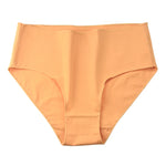 1 Pack Soft Cotton Briefs Women High Waist Panties Ladies Solid Color Women's Full Coverage Plus Size Lingerie M-2XL Intimates