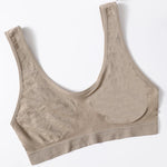Seamless Bra Non-wire Tank Bras For Women Sports Underwear Sexy Lingerie B C Cup Crop Tops Comfy Unlined Ladies Intimates M-L