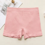 1PC Seamless Panties Women BoyShorts Push-Up Hip Design Cotton Gusset Women's Safety Short Pants Lingerie Solid Color Underwear