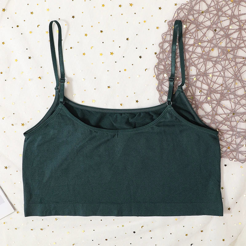 Women Top Female Crop Top Sexy Bralette Top Tee Streetwear Basic Tank Camis Adjustable Strap Seamless Underwear