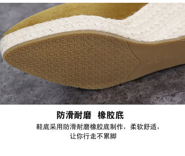 Suede princess women wedge shoes pointed toe pumps high heels platform Mary Jane office lady pumps party espadrilles cute shoesb