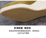 Suede princess women wedge shoes pointed toe pumps high heels platform Mary Jane office lady pumps party espadrilles cute shoesb