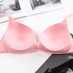 Thin Triangular Cup Bra Adjustable Shoulder Strap Gather Brassiere Wireless Anti-glare Bralette Seamless Sleeping Women Lingerie