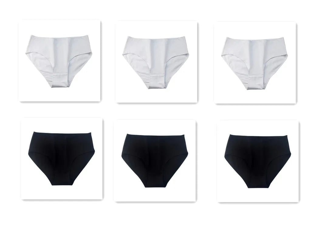 6Pcs/Set Women High Waist Cotton Briefs Breathable Panties Seamless Edge Comfort Underwear Solid Color Soft M-2XL Intimates