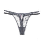 Seamless Invisible Female G-String Hollow Out Thin Belt Lady T-pants Sexy Cross-straps Thong Transparent Lace Women's T-back