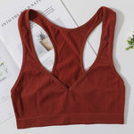 Seamless Bras For Women Bra Tops Wirefree Brassiere Unlined Deep Vneck Bra Comfort LingerieBralette Top Female Underwear