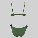 ZTVitality Solid Ribbed Lace Up Sexy Bikini 2026 New Padded Bra Low Waist Brazilian Swimsuit Female Swimwear Women Bathing Suit