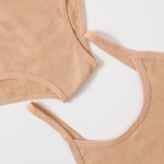 Women Seamless Bra And Panties Set U-Back Bralette Top Comfort Breathable Briefs Ribbed Sexy Lingerie Sports Underwear Set