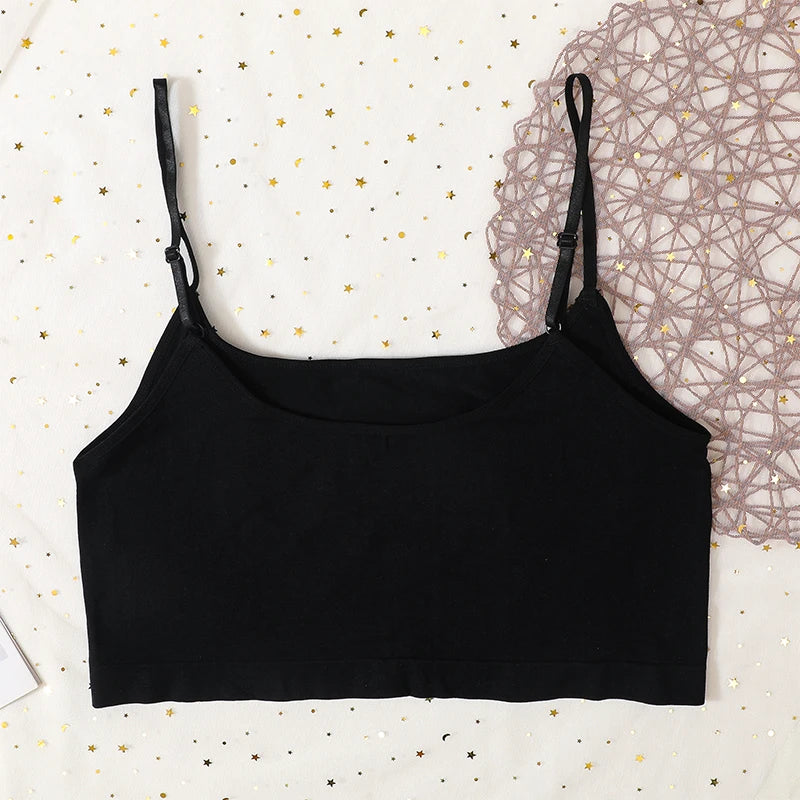 Women Top Female Crop Top Sexy Bralette Top Tee Streetwear Basic Tank Camis Adjustable Strap Seamless Underwear