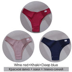 3Pcs/Set Cotton Women Briefs Sexy Seamless Brazilian Panties Female Low Rise Underwear Breathable Underpants Girls M-XL Intimate