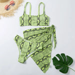 Sexy Marble Print Bikini 2026 Women Push Up Bra Underwire 3 Piece Swimsuit Brazilian Beach Bathing Suit Swimwear Swimming Suits