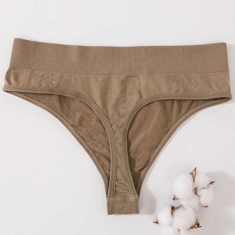 2Pcs/Set Women Panties High Waist Panties Sexy Bodyshaper Thongs Female Underpants Seamless Underwear Sports G-string Intimates