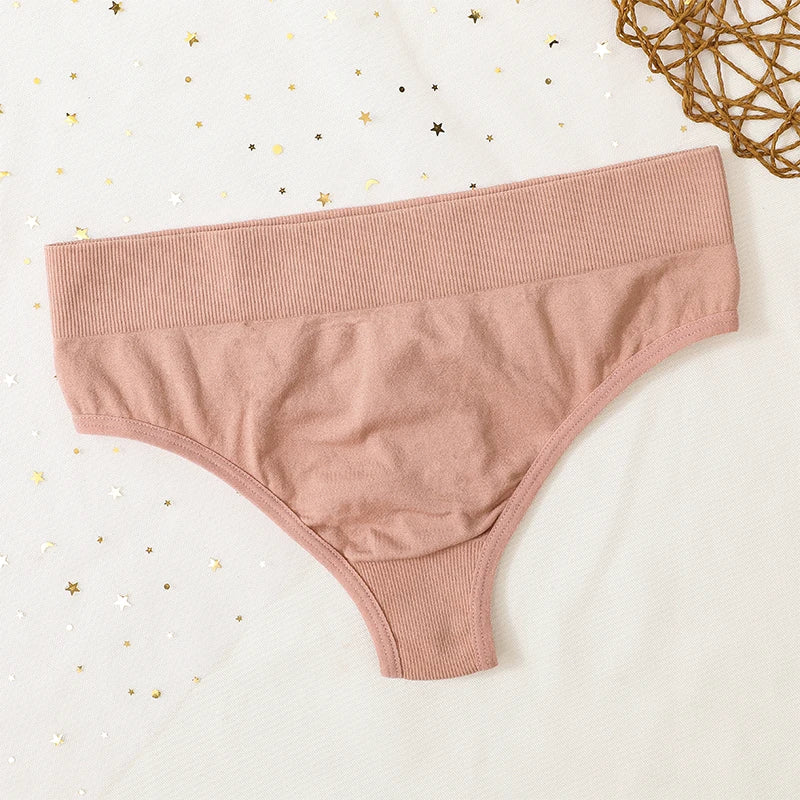 Women Sports Bra And Panties Set Seamless Bra U-Back Crop Top High Rise G-String Panties Thongs Underwear Sexy Lingerie Set