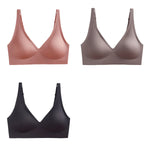 3Pcs/Set Seamless Bras Wire Free Brassiere Women Underwear Female Sexy Lingerie Plunge Underwear & Sleepwears Intimates