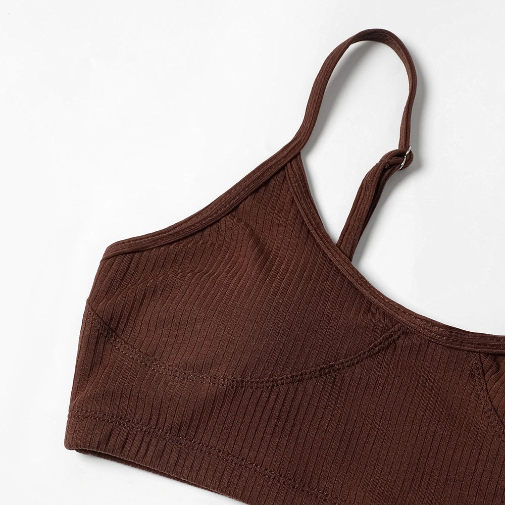 ZTVitality Push Up Solid High Waist Bikini 2025 New Straps Padded Ribbed Sexy Swimsuit Beachwear Swimwear Women Bathing Suit S-L