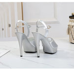 Womens High Heels Sandals 13cm Sexy Stripper Party Pumps Shoes Women Gladiator Platform Candy Color Sandals9j4r