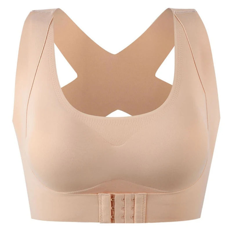 Adjustable Push-Up Sports Bra Shockproof Corset Back Posture Correction Bralette Seamless Women's Underwear