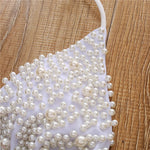 S - XL Halter Luxury Pearl Bikini Female Swimsuit Women Swimwear Two-pieces Bikini set Mini Micro Bather Bathing Suit Swim Lady
