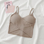 Women Crop Top Tube Top Seamless Underwear Female Crop Tops Girls Streetwear Sexy Lingerie Padded Tube Bra Bandeau Top Intimates