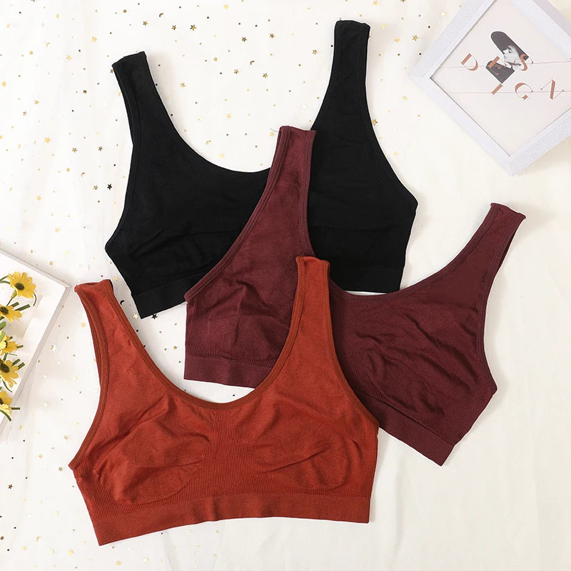 Women Seamless Tube Top Underwear Wireless Bra Low Back Sexy Lingerie Comfort Unlined Crop Top Sleeveless Solid Bra Tops