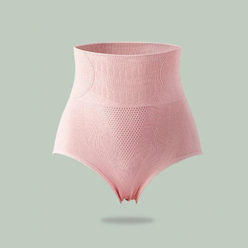 High-Waisted Seamless Shaping Panties for Women Breathable Honeycomb Mesh Tummy Trimmer Hip Lifter Control Briefs