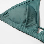 ZTVitality Sexy Solid Push Up Bikini 2025 New Arrival Padded Bra High Leg Swimsuit Ring Bandage Swimwear Women Brazilian Biquini